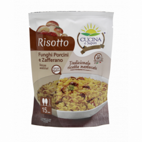 RISOTTO FUNGHI PORCINI E ZAFFERANO 175G