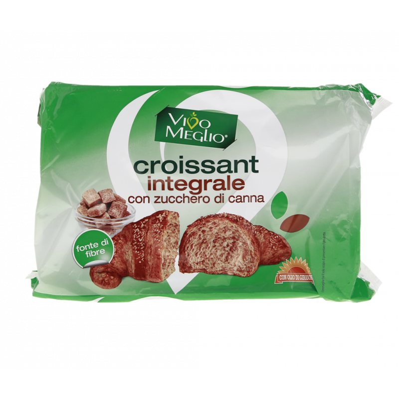 CROISSANT INTEGRALI CON ZUCCHERO DI CANNA 6PZ 240G