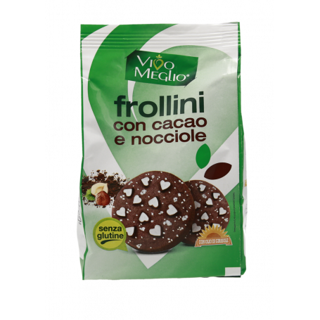 FROLLINI CON CACAO E NOCCIOLE SENZA GLUTINE 250G