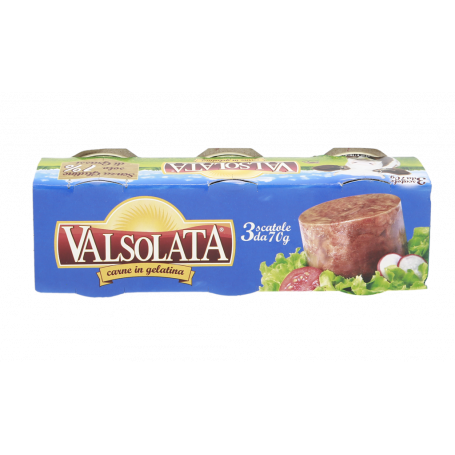 CARNE LESSATA IN GELATINA 3X70G