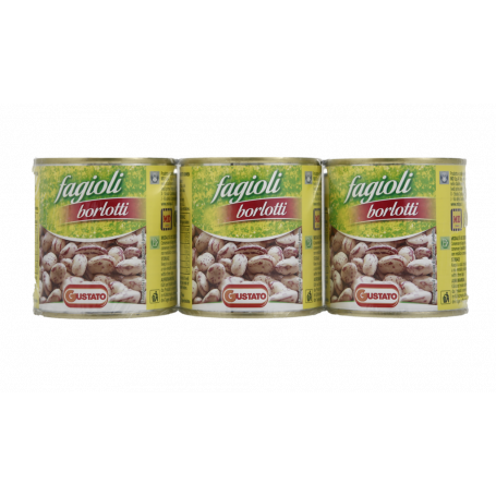 FAGIOLI BORLOTTI IN LATTINA 3X125G