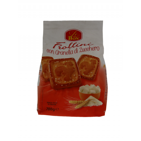 FROLLINI CON GRANELLA DI ZUCCHERO 700G