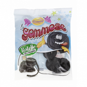 CARAMELLE ROTELLE GOMMOSE ALLA LIQUIRIZIA 250G