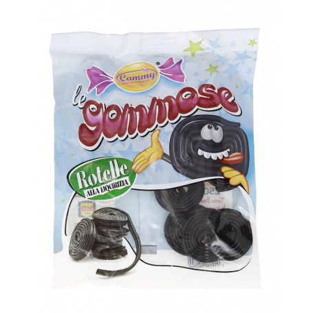CARAMELLE ROTELLE GOMMOSE ALLA LIQUIRIZIA 250G
