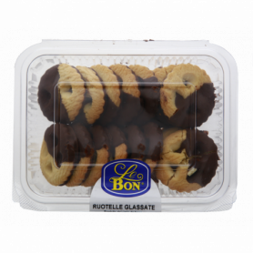 PASTICCERIA ROTELLE GLASSATE CON CIOCCOLATO 250G