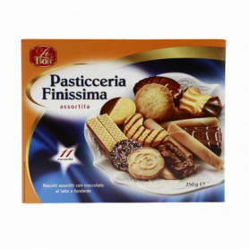 BISC.ASSORTITI CON CIOCC. AL LATTE E FONDENTE 250G