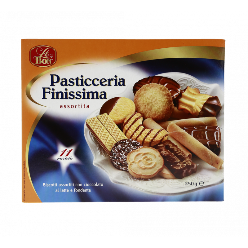 BISC.ASSORTITI CON CIOCC. AL LATTE E FONDENTE 250G