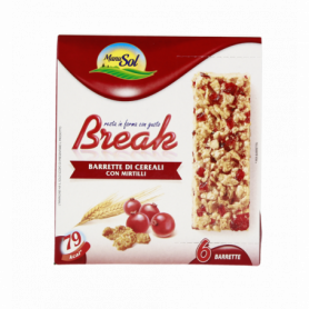 BARRETTE DI CEREALI CON MIRTILLI 6X126G