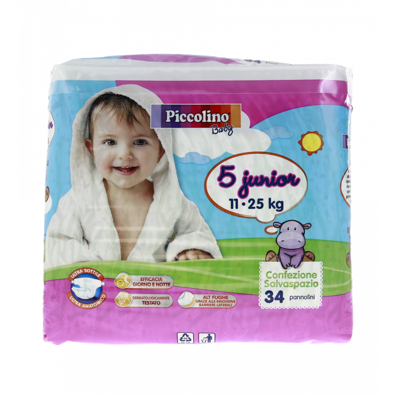 PANNOLINI PER BAMBINI 11/25KG 34PZ