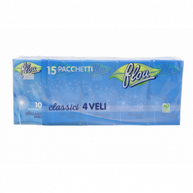 FAZZOLETTI CLASSICI 4 VELI 15 PACCHETTI DA 10PZ