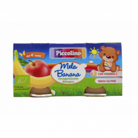 OMOGENEIZZATO BIO DI MELA E BANANA 2X100G