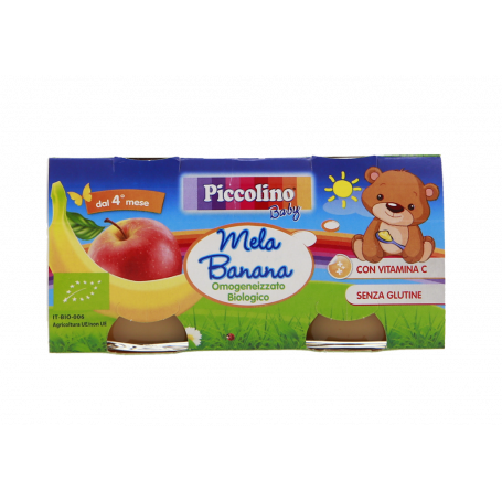 OMOGENEIZZATO BIO DI MELA E BANANA 2X100G