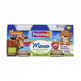 OMOGENEIZZATO BIO SENZA GLUTINE DI MANZO 2X80G