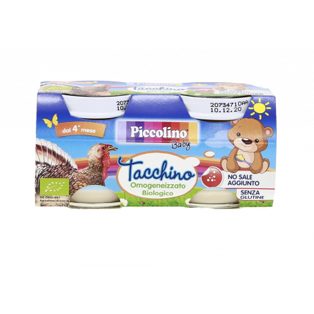 OMOGENEIZZATO BIO TACCHINO SENZA GLUTINE 2X80G