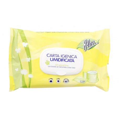 CARTA IGIENICA UMIDIFICATA IN SALVIETTINE 50PZ