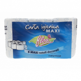CARTA IGIENICA ROTOLI DECORATI 3 VELI 6PZ