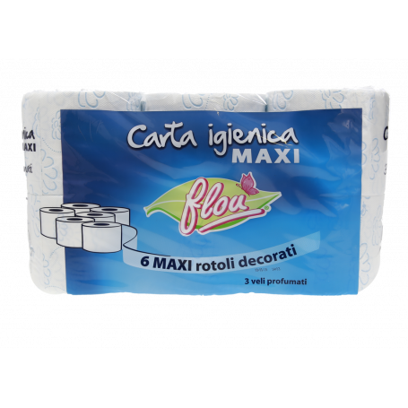 CARTA IGIENICA ROTOLI DECORATI 3 VELI 6PZ