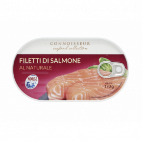 FILETTI DI SALMONE AL NATURALE 170G