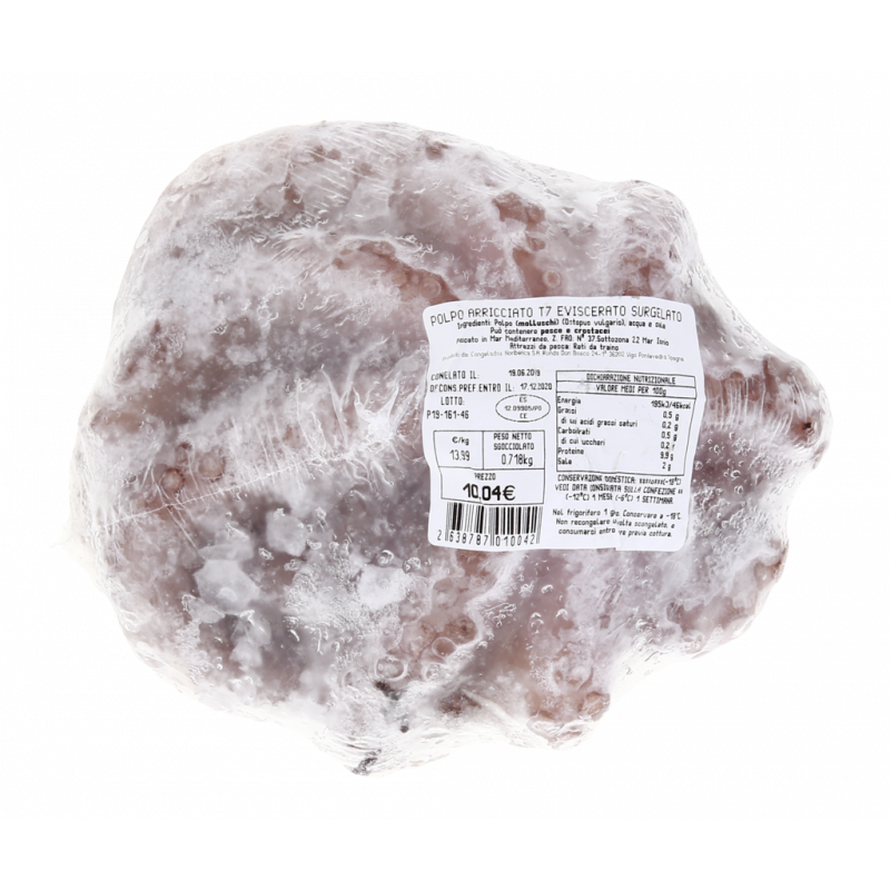 POLPO INTERO ARRICCIATO SURGELATO