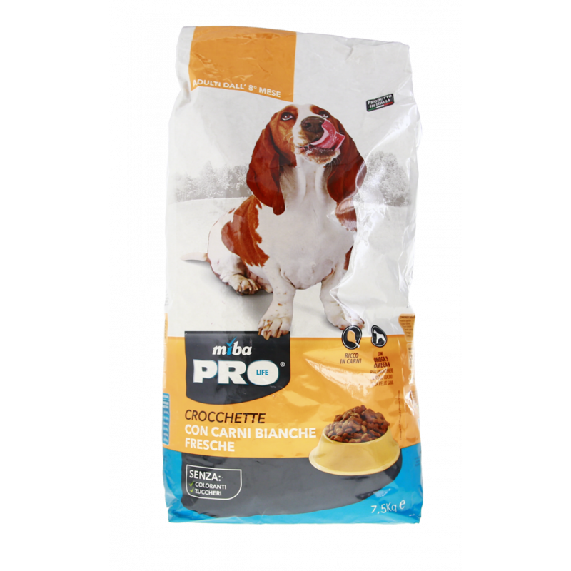 CROCCHETTE CANE CARNI BIANCHE FRESCHE 7,5KG