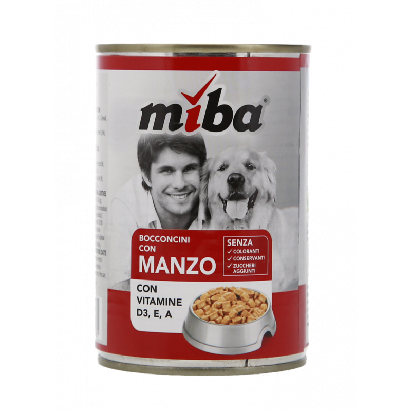 BOCCONCINI CANE CON MANZO E VITAMINE 405G