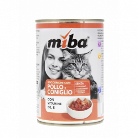 BOCCONCINI GATTO POLLO/CONIGLIO CON VITAMINE  405G