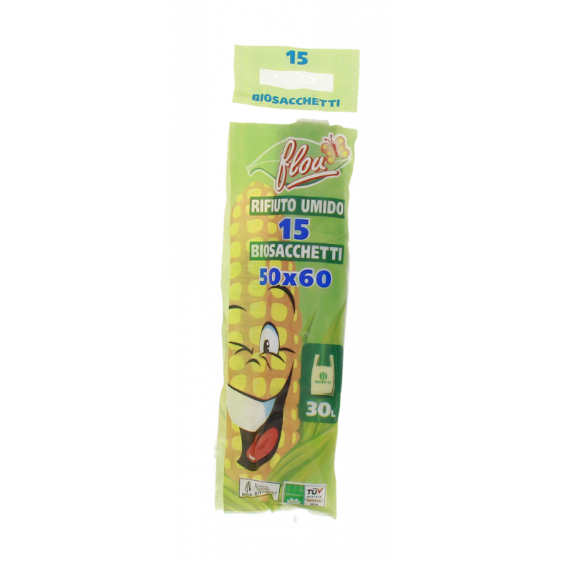 SACCHI MATER-BI 50X60 15PZ