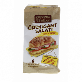 6 CROISSANT SALATI CON SESAMO 240G
