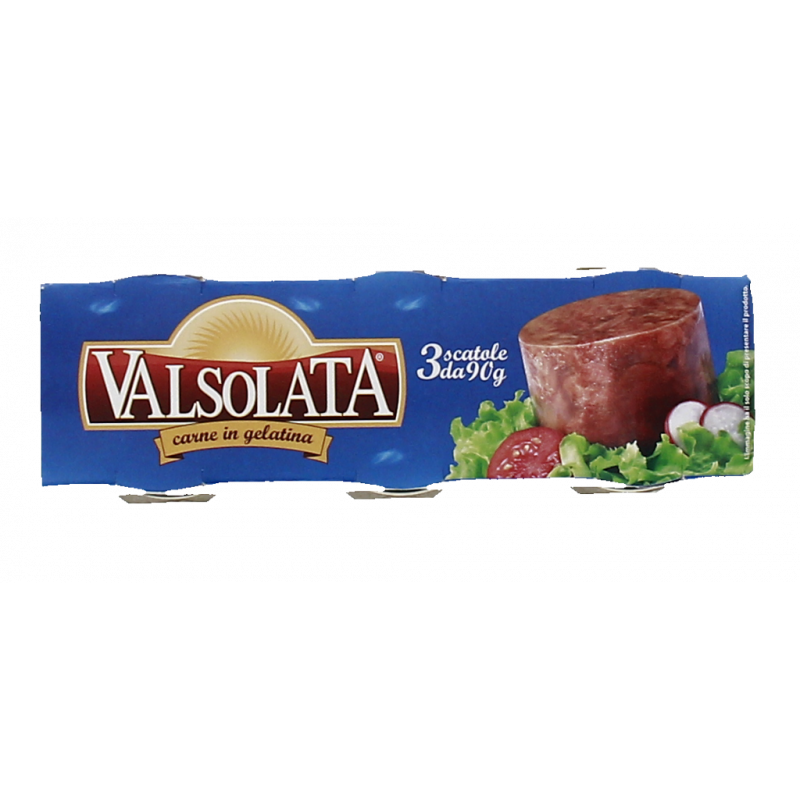 CARNE LESSATA IN GELATINA 3X90G