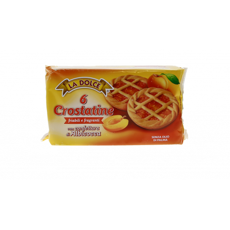 CROSTATINE CON CONFETTURA ALL'ALBICOCCA 6PZ 240G