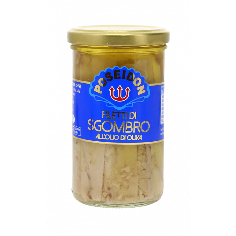 FILETTI DI SGOMBRO CON OLIO OLIVA 250G