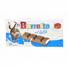 BARRETTE DI CIOCCOLATO AL LATTE CON RIPIENO AL LATTE 49% 200G