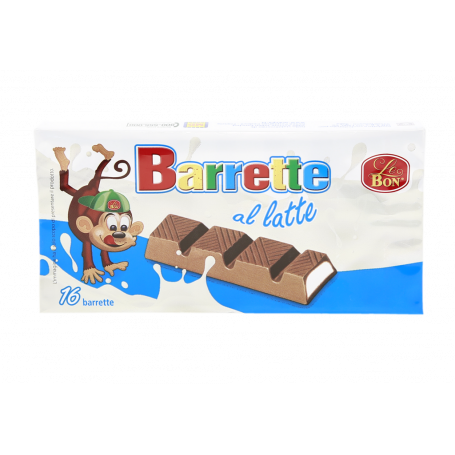 BARRETTE DI CIOCCOLATO AL LATTE CON RIPIENO AL LATTE 49% 200G