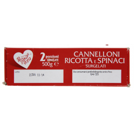 CANNELLONI RICOTTA E SPINACI 500G