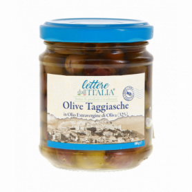 OLIVE TAGGIASCHE IN OLIO EXTRAVERGINE D'OLIVA 180G