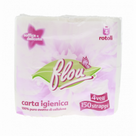 ROTOLI CARTA IGIENICA 4 VELI 150 STRAPPI 4PZ