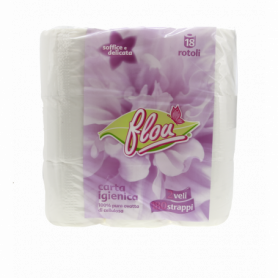 CARTA IGIENICA ROTOLI 2 VELI 180 STRAPPI 18PZ