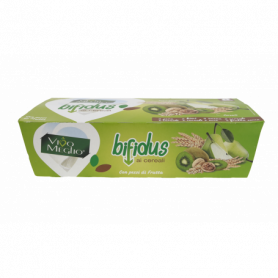 YOGURT BIFIDUS AI CEREALI CON PEZZI FRUTTA 8X125G