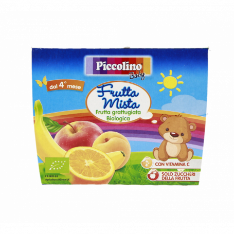 FRUTTA GRATTUGIATA BIOLOGICA MISTA 4X100G