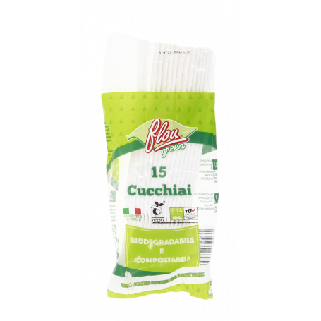 CUCCHIAI BIOCOMPOSTABILI MADE IN ITALY 15 PZ