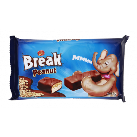 BARRETTE AL CIOCCOLATO AL LATTE CON ARACHIDI 250G