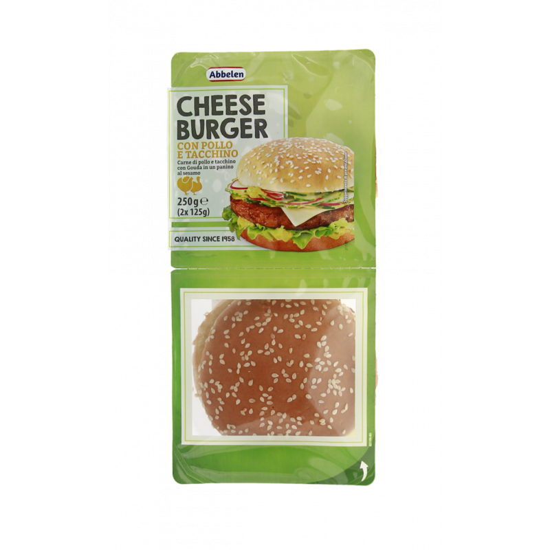 CHEESEBURGER POLLO E TACCHINO 250G