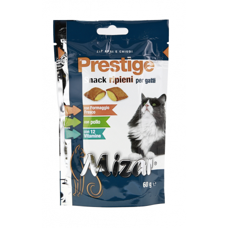 SNACK GATTO RIPIENI CON FORMAGGIO E POLLO 60G