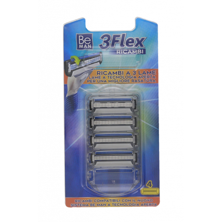 TESTINE RICAMBIO A 3 LAME 4PZ