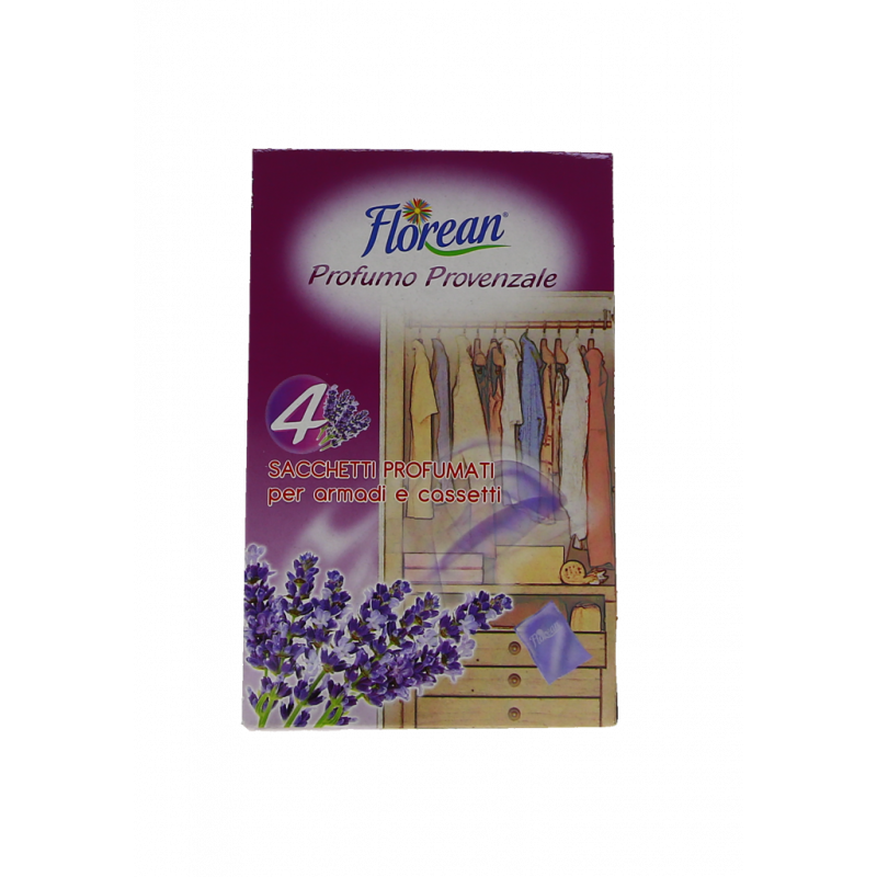 SACCHETTI PROFUMATI PROFUMO PROVENZALE PER ARMADI E CASSETTI 4PZ
