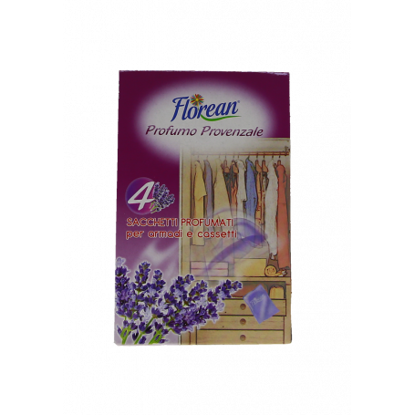 SACCHETTI PROFUMATI PROFUMO PROVENZALE PER ARMADI E CASSETTI 4PZ