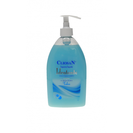 CLIOSAN SAPONE LIQUIDO IDRATANTE VISO MANI CORPO CON TALCO 500 ML