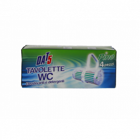 TAVOLETTE PER WC DEODORANTI E DETERGENTI PINO 4 PZ