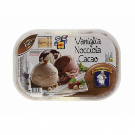 GELATO ALLA VANIGLIA NOCCIOLA CACAO 1KG