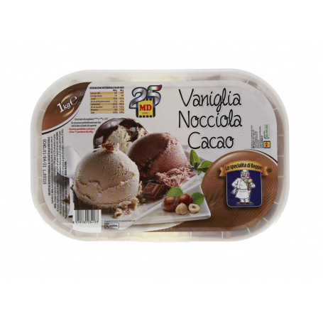 GELATO ALLA VANIGLIA NOCCIOLA CACAO 1KG